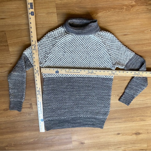 PRANA Abelle Gray Turtleneck Organic Cotton Sweater Tunic Size Small - Picture 6 of 15